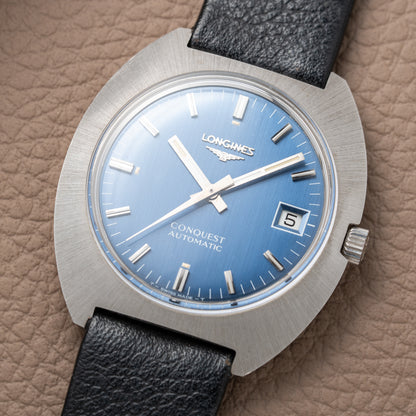 Longines Conquest Automatic Blue Dial NOS Ref. 1571 from 1970s