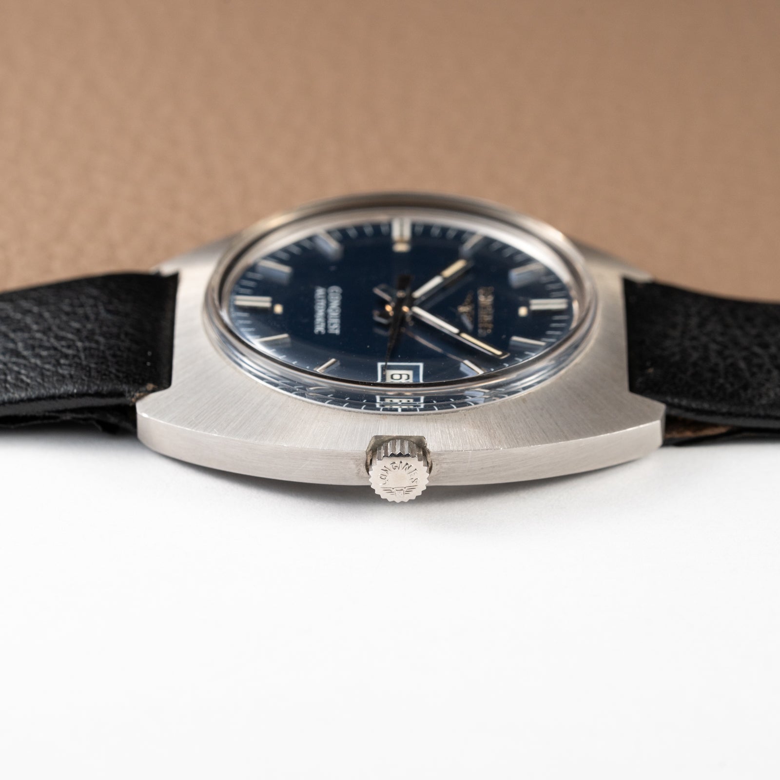 Longines Conquest Automatic Blue Dial NOS Ref. 1571 from 1970s