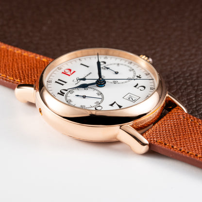 Longines Heritage 180th Anniversary Ref. L27758233 Rosé Gold 18k with Monopusher circa 2012