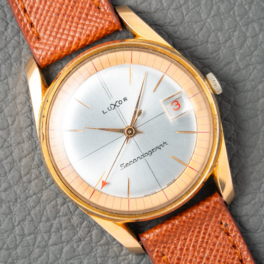 Luxor Secondograph Seconde Mort Rare ‘Jumping Seconds’ with Cal. Chézard 7402