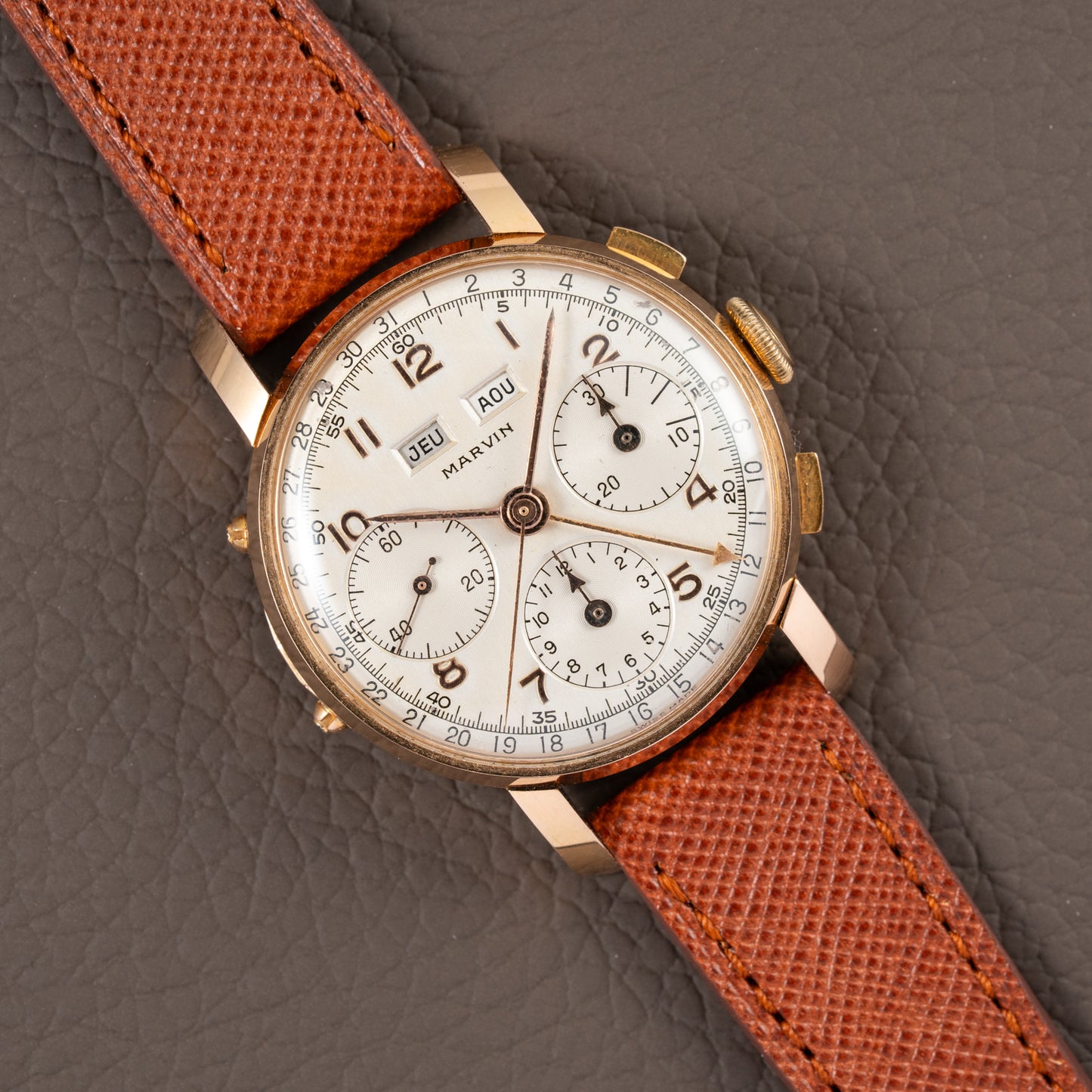 Marvin Valjoux 72c 18K Rosé Gold