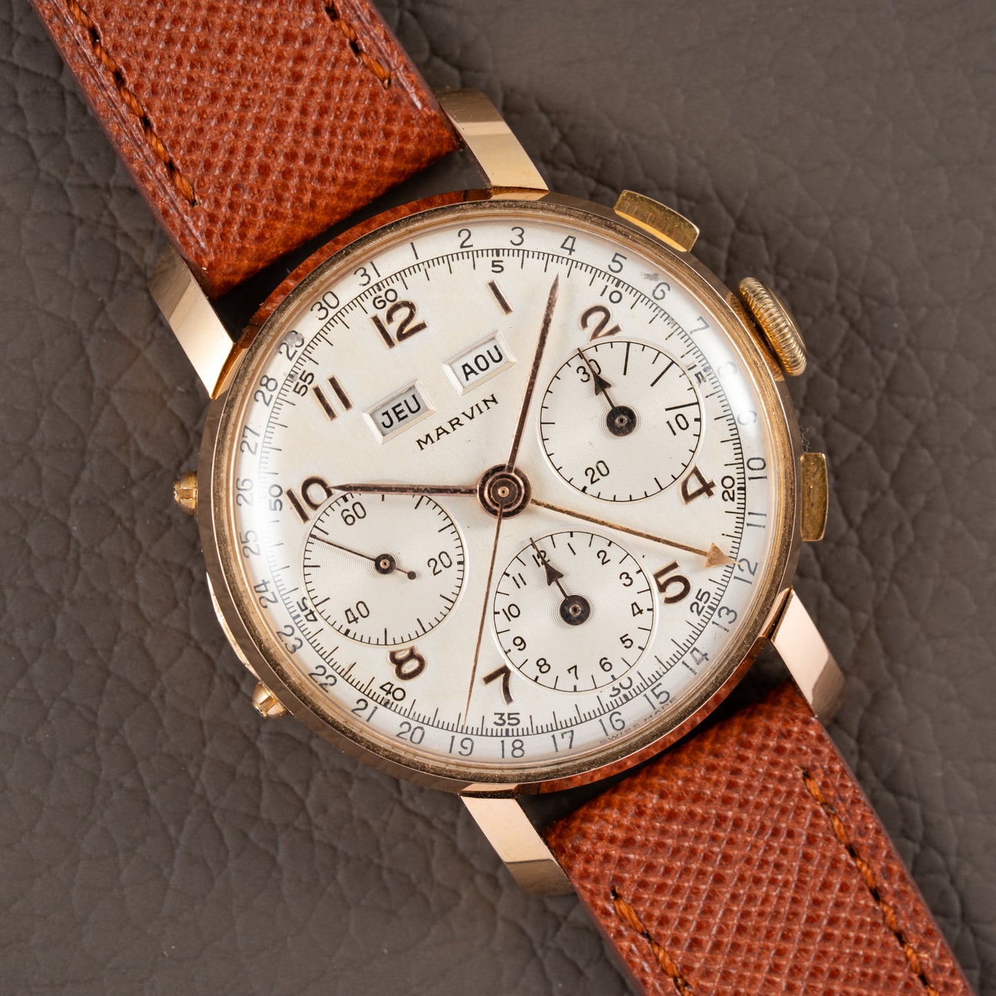 Marvin Valjoux 72c 18K Rosé Gold