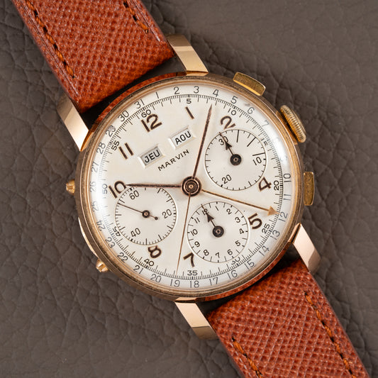 Marvin Valjoux 72c 18K Rosé Gold