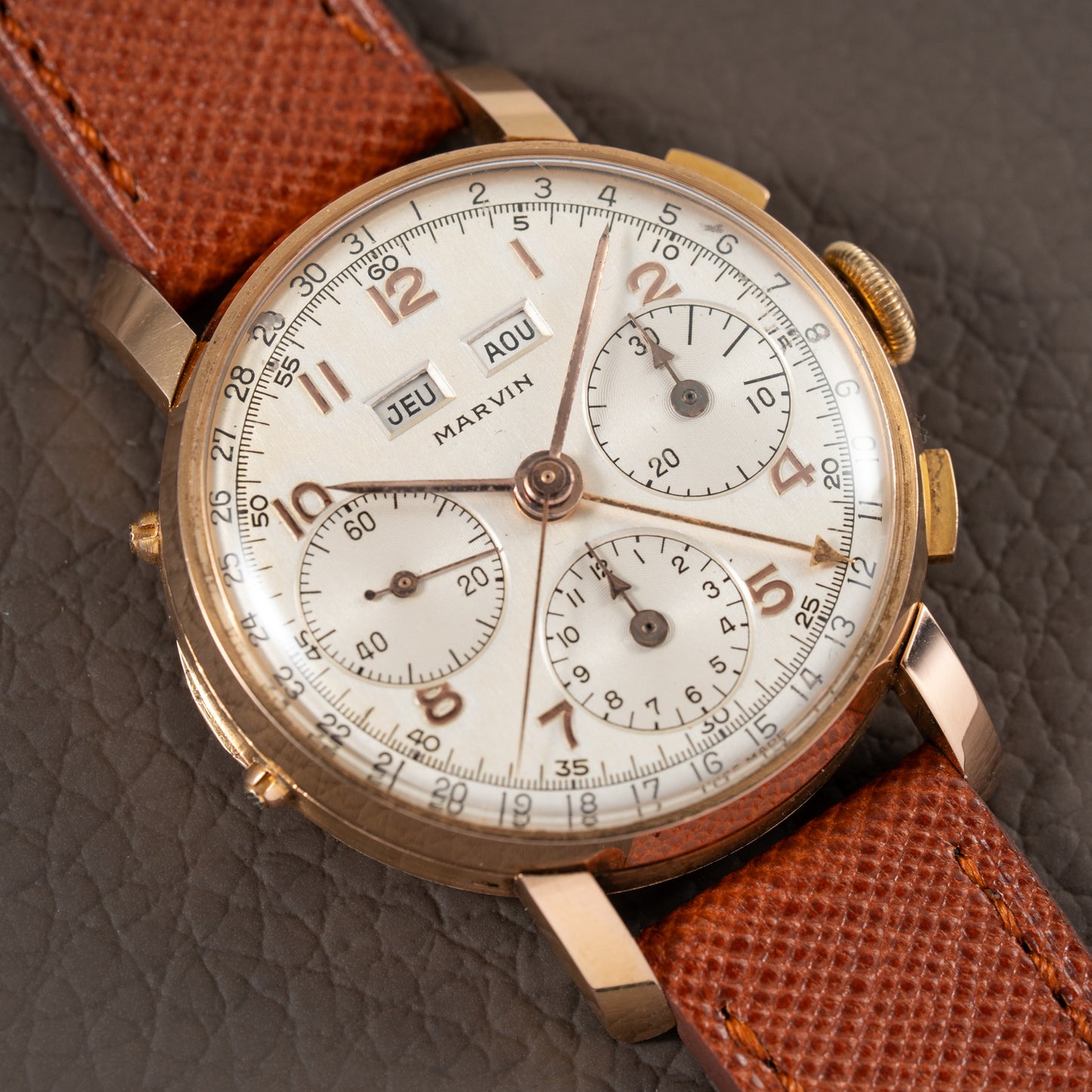 Marvin Valjoux 72c 18K Rosé Gold