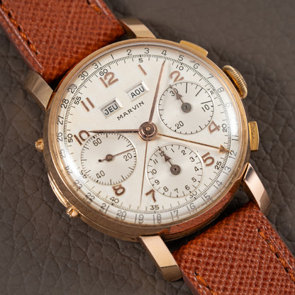 Marvin Valjoux 72c 18K Rosé Gold
