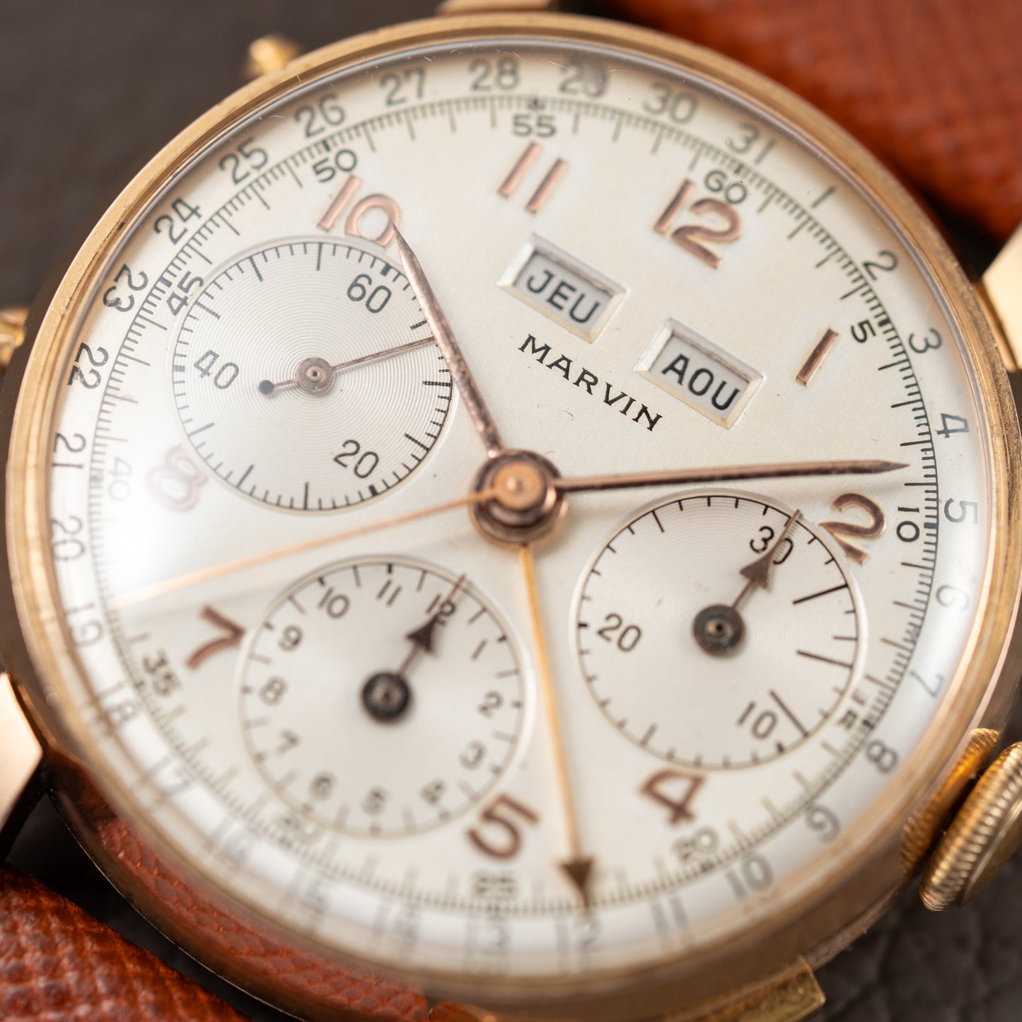 Marvin Valjoux 72c 18K Rosé Gold