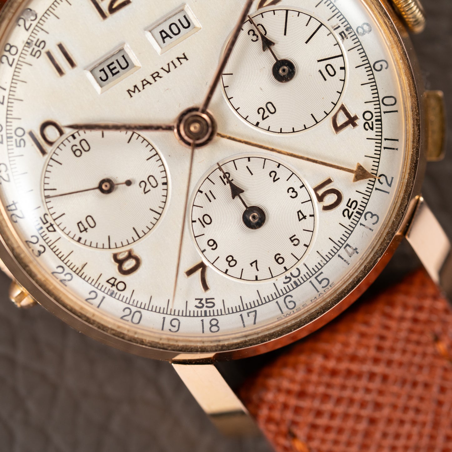 Marvin Valjoux 72c 18K Rosé Gold