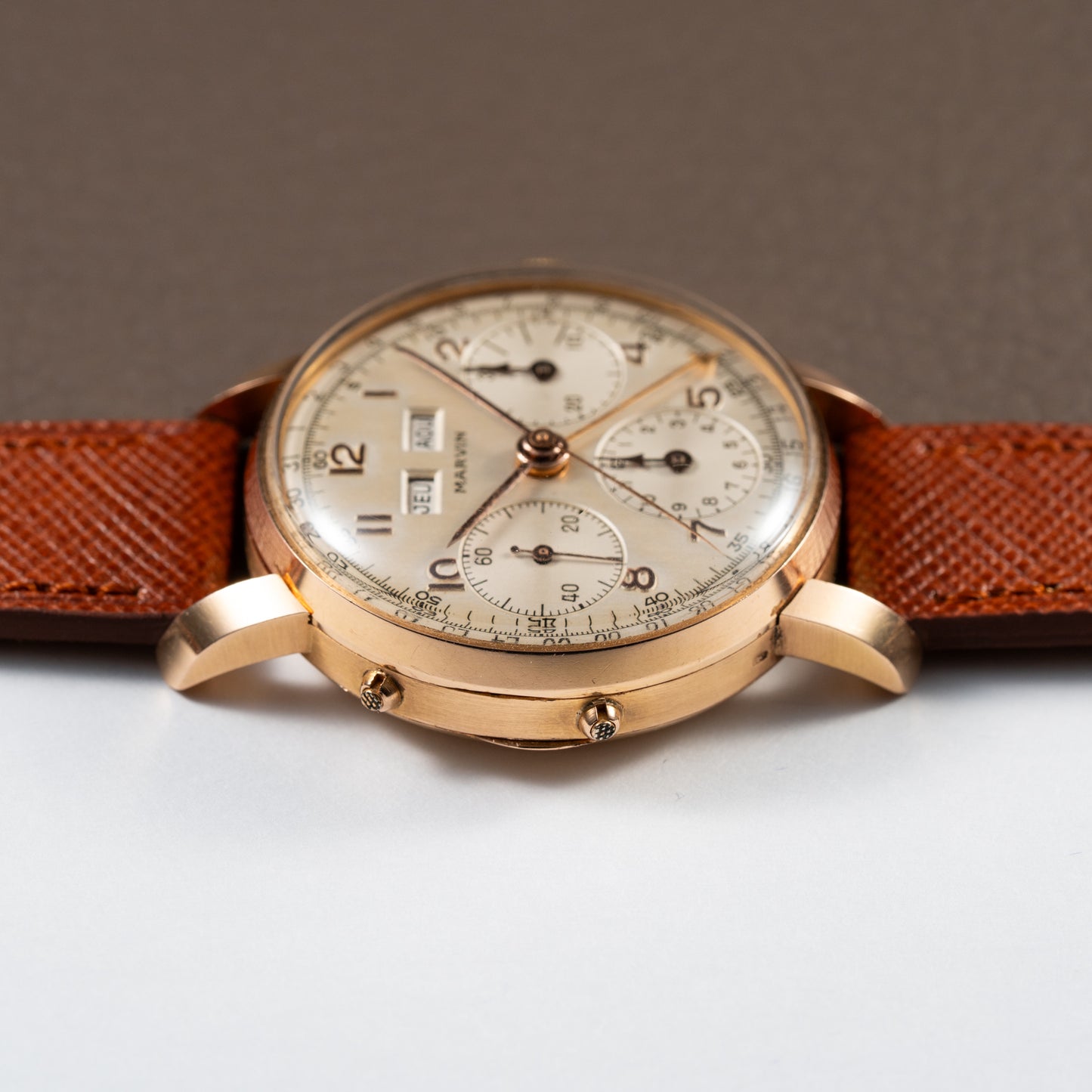 Marvin Valjoux 72c 18K Rosé Gold