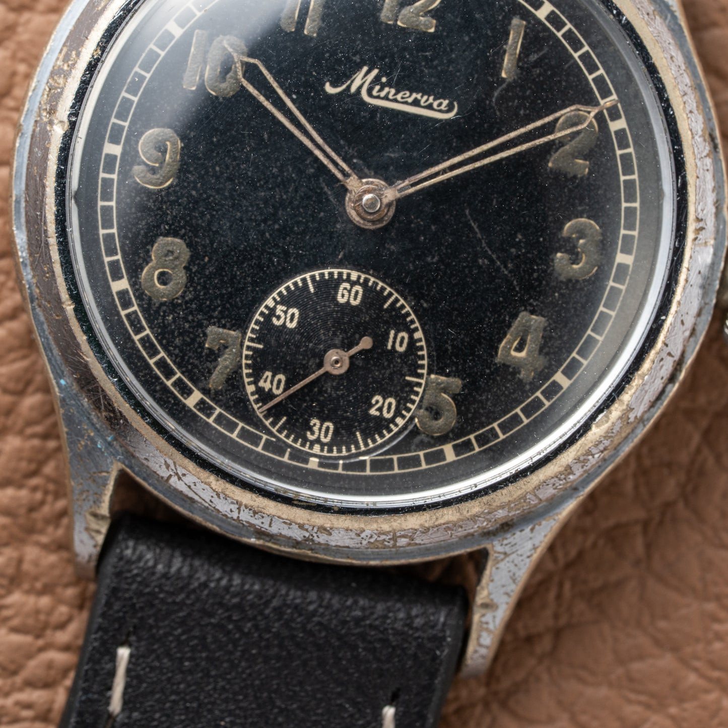Minerva D.H. “Dienstuhr Heer” Military Army Watch from WWII Issued circa 1944