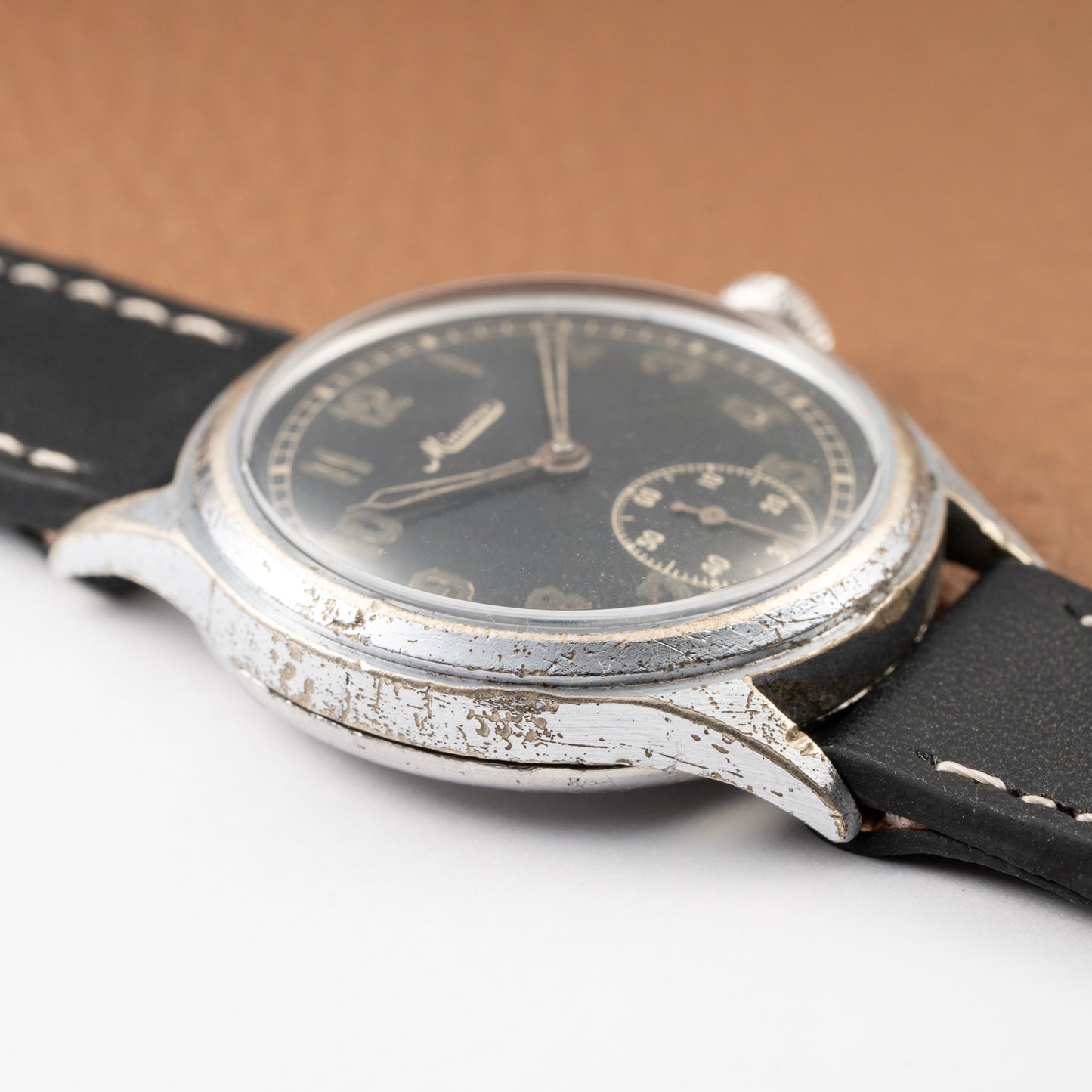 Minerva D.H. “Dienstuhr Heer” Military Army Watch from WWII Issued circa 1944