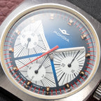 Mondia Chronograph Tropical Exotic Blue Vignette Dial Triple Register Valjoux 7736 Ref. 03-993-60