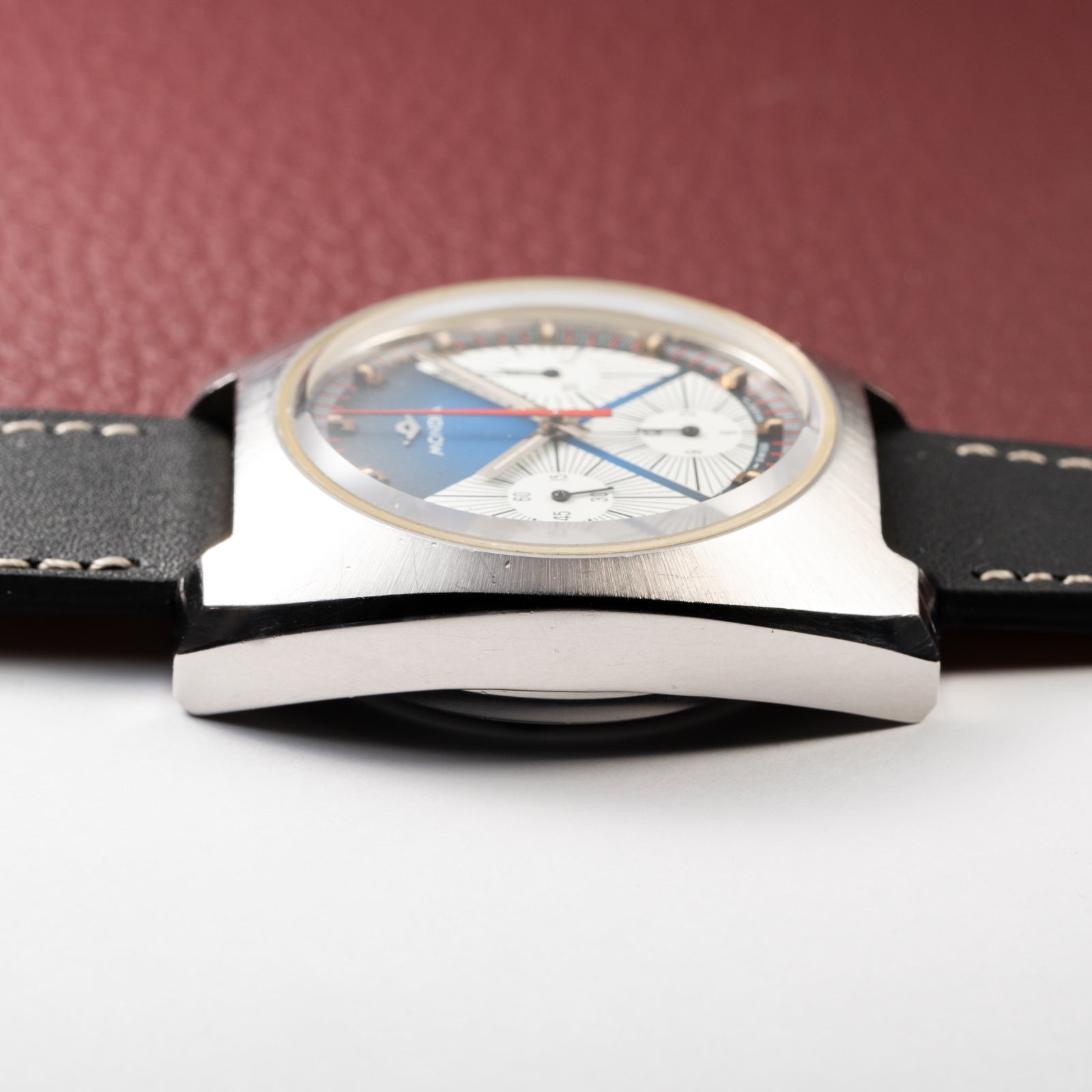 Mondia Chronograph Tropical Exotic Blue Vignette Dial Triple Register Valjoux 7736 Ref. 03-993-60
