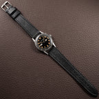 Movado Calendograf Triple Calendar Black Gilt Two Tone Thick Radium Dial Ref. 14816 Circa 1940s