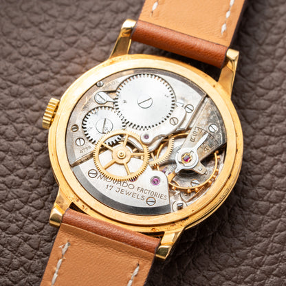 Movado ‘Fab Suisse’ Stepped Spider Lugs Dress Watch of 1950s