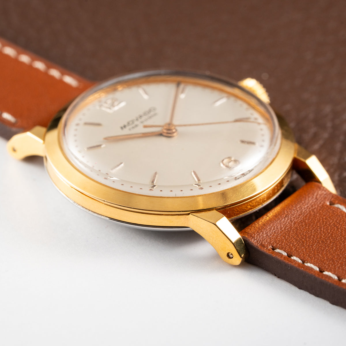 Movado ‘Fab Suisse’ Stepped Spider Lugs Dress Watch of 1950s