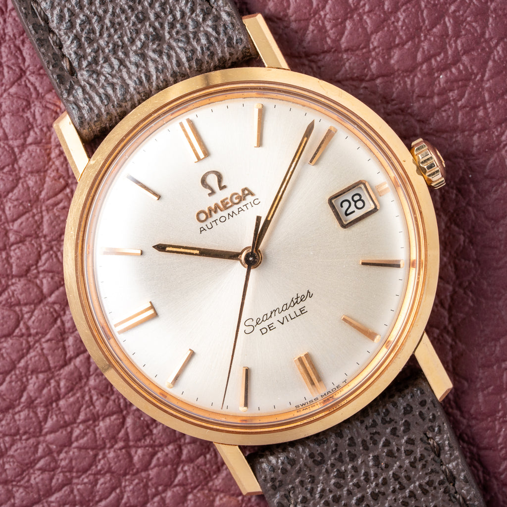 Omega Seamaster De Ville Automatic Rosé Gold 18k French Case Ref. 166.020 from 1964