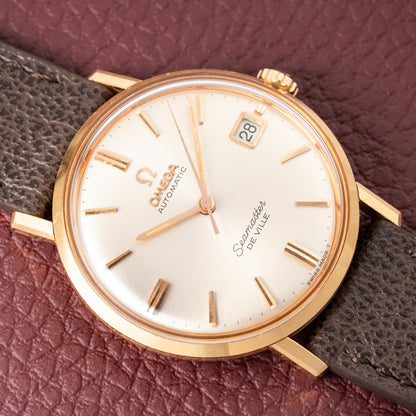 Omega Seamaster De Ville Automatic Rosé Gold 18k French Case Ref. 166.020 from 1964