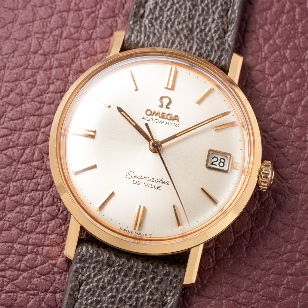 Omega Seamaster De Ville Automatic Rosé Gold 18k French Case Ref. 166.020 from 1964