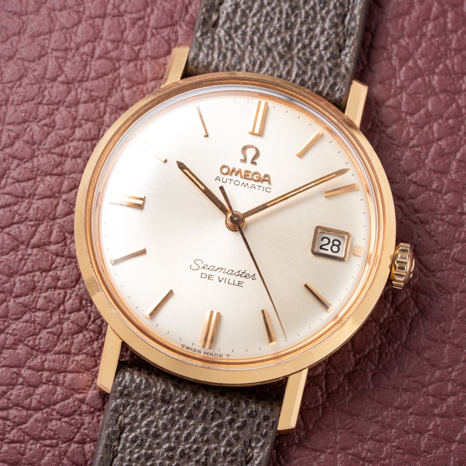 Omega Seamaster De Ville Automatic Rosé Gold 18k French Case Ref. 166.020 from 1964