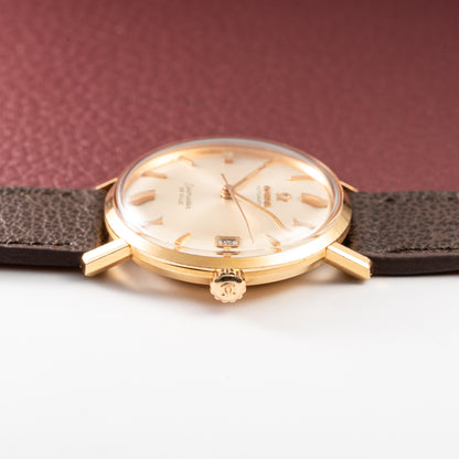 Omega Seamaster De Ville Automatic Rosé Gold 18k French Case Ref. 166.020 from 1964