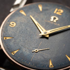 Omega Black Dial Rare Sunken Indexes Cal. 266 Ref. 2750 from 1954