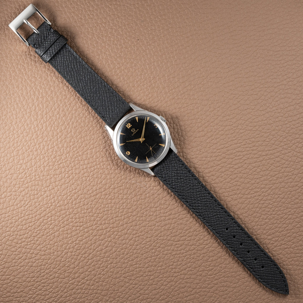 Omega Black Dial Rare Sunken Indexes Cal. 266 Ref. 2750 from 1954