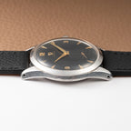 Omega Black Dial Rare Sunken Indexes Cal. 266 Ref. 2750 from 1954