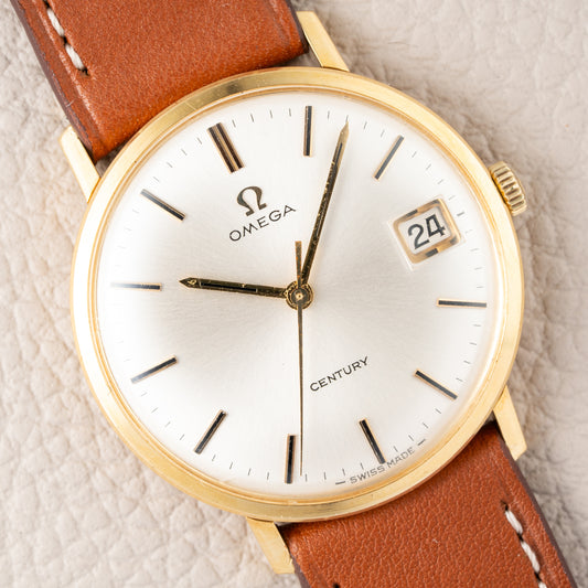 Omega Century 18K Yellow Gold Dress Watch Date Ref. 132.026 from 1966