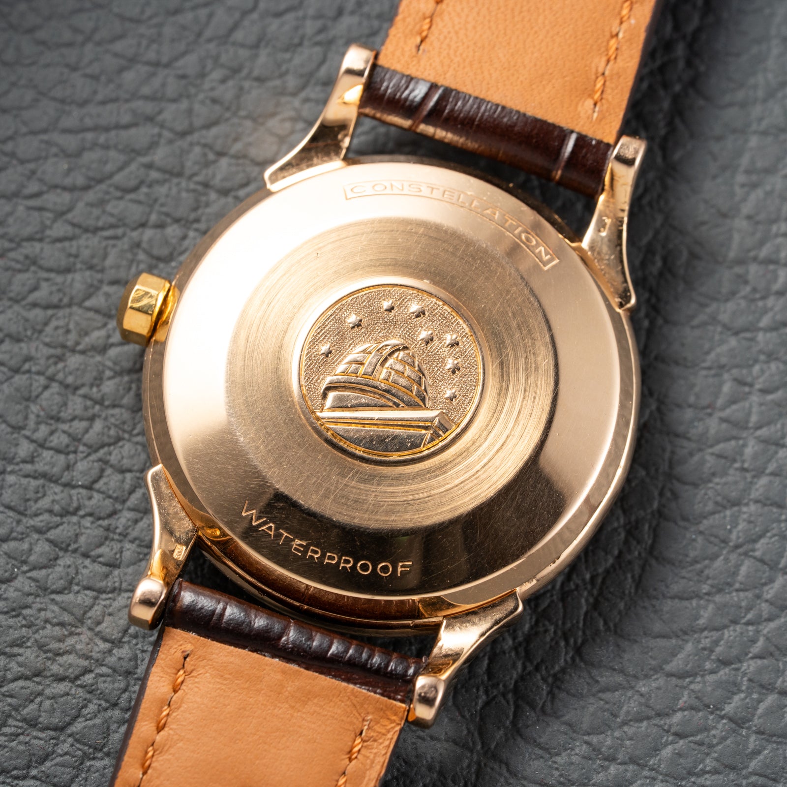 Omega Constellation Automatic Crosshair 18K Rosé Gold Ref. 2852 / 2853 French Case 1956