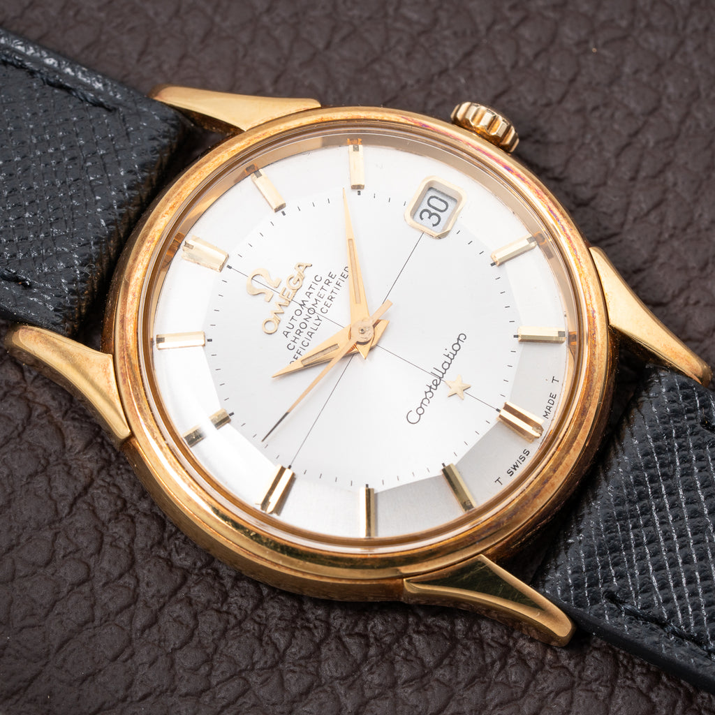 Omega Constellation Automatic Pie Pan 18k Yellow Gold Ref. 14393 from 1959