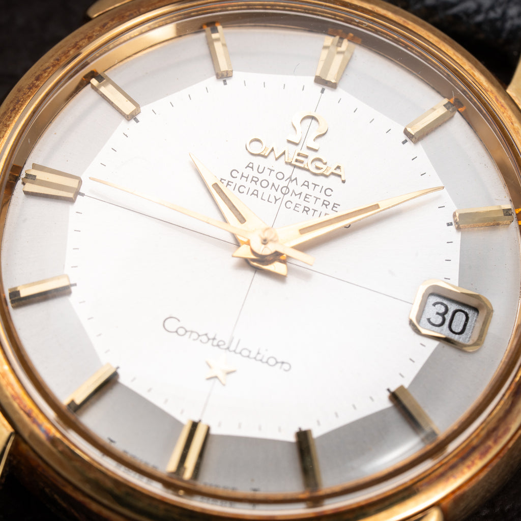 Omega Constellation Automatic Pie Pan 18k Yellow Gold Ref. 14393 from 1959
