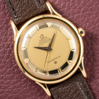 Omega Constellation DeLuxe Pie Pan 18K Yellow Gold from 1952 ref 2652
