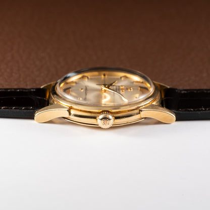 Omega Constellation Pie Pan Automatic 18K Yellow Gold Ref. 14381 Onyx Indices from 1959
