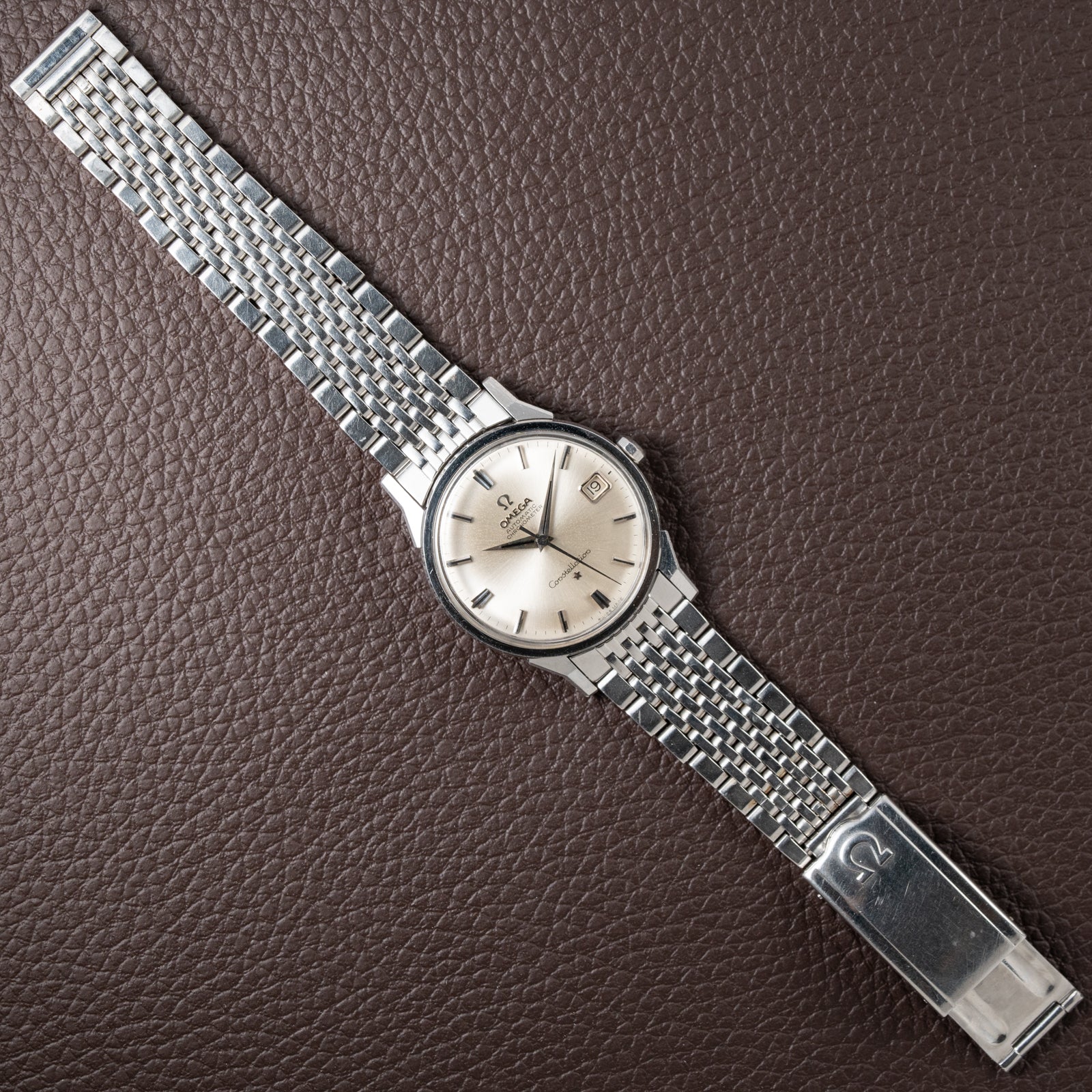 Omega Constellation Automatic Dog Leg Onyx Indicies Ref 14902 from 1962