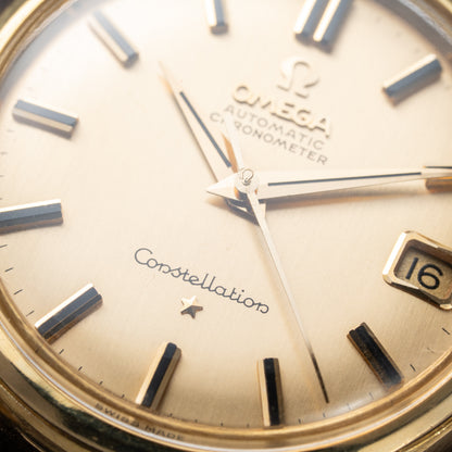Omega Constellation DeLuxe Automatic Onyx Indices 18K Yellow Gold Ref. 14393 from 1959