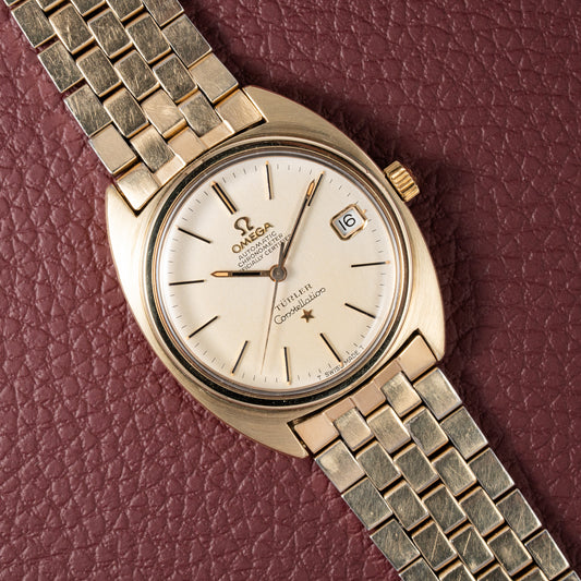 Omega Constellation C-Shape Türler Brick Bracelet from 1966