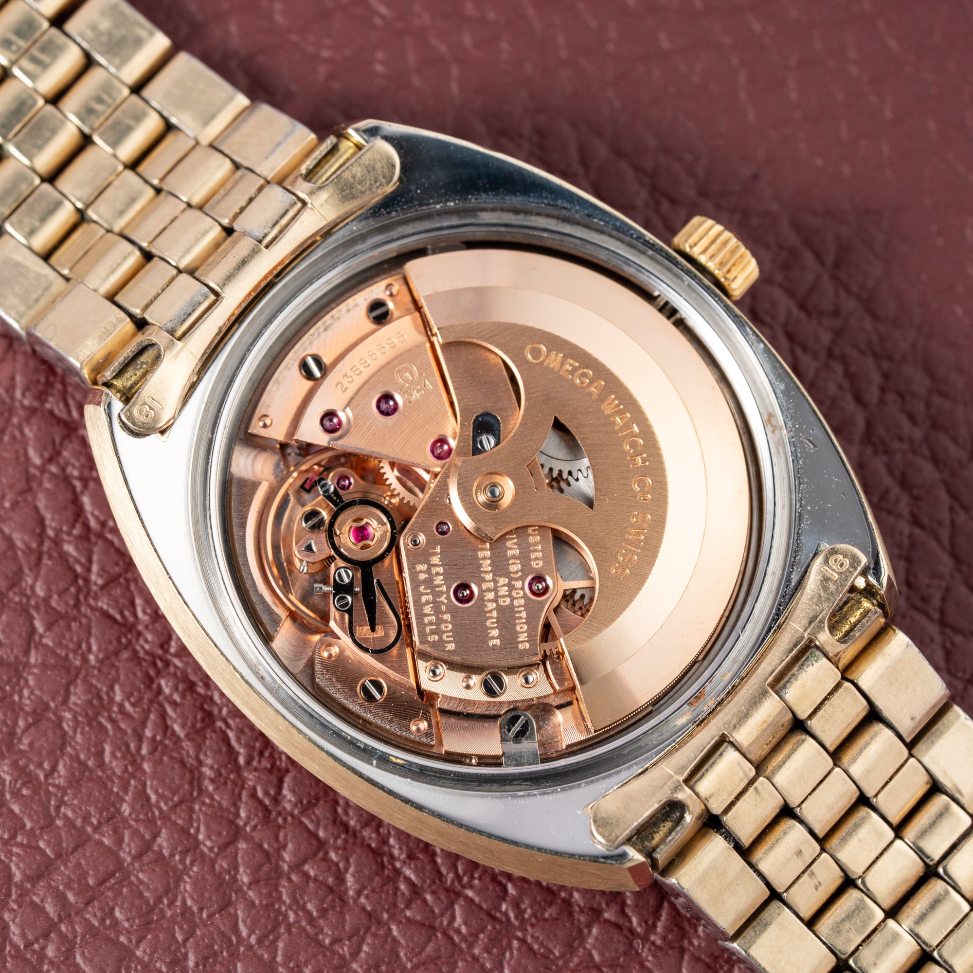Omega Constellation C-Shape Türler Brick Bracelet from 1966