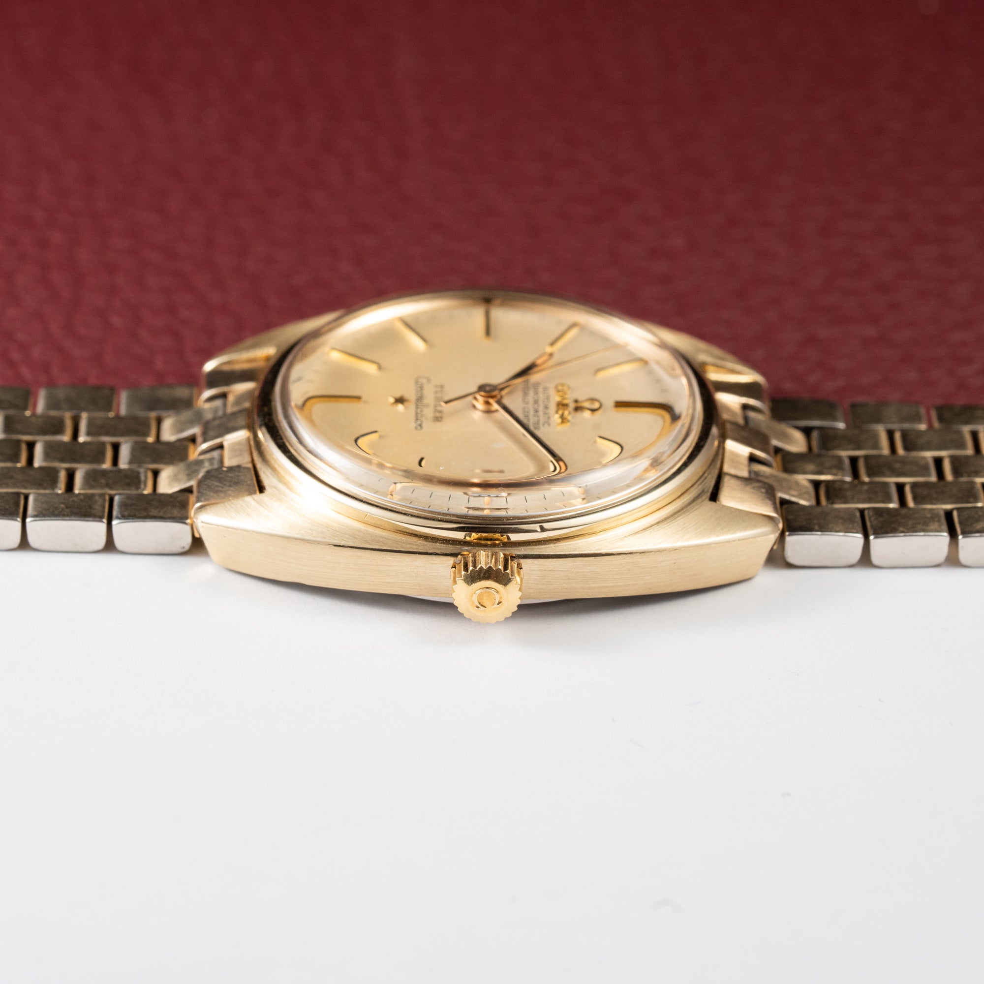 Omega Constellation C-Shape Türler Brick Bracelet from 1966