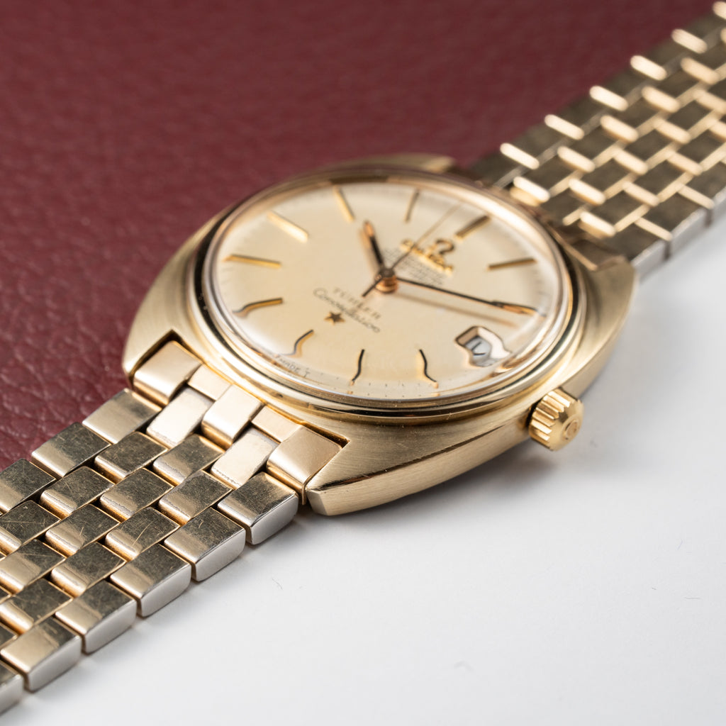 Omega Constellation C-Shape Türler Brick Bracelet from 1966