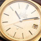 Omega Constellation C-Shape Automatic 18K Yellow Gold “OM Linen Dial”  Ref. 168.017 from 1969
