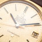 Omega Constellation C-Shape Automatic 18K Yellow Gold “OM Linen Dial”  Ref. 168.017 from 1969