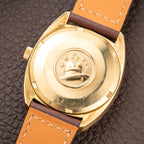 Omega Constellation C-Shape Automatic 18K Yellow Gold “OM Linen Dial”  Ref. 168.017 from 1969