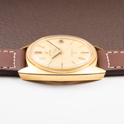 Omega Constellation C-Shape Automatic 18K Yellow Gold “OM Linen Dial”  Ref. 168.017 from 1969