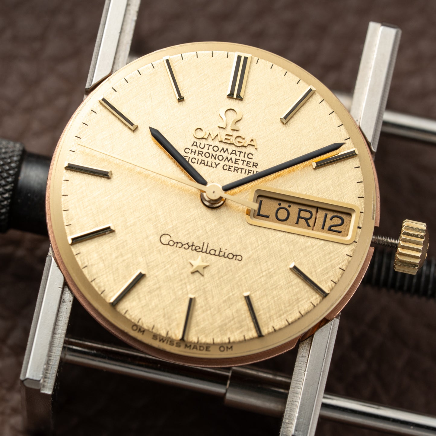Omega Constellation C-Shape Day-Date 18K Yellow Gold OM DIAL from 1968 Ref. 168.029