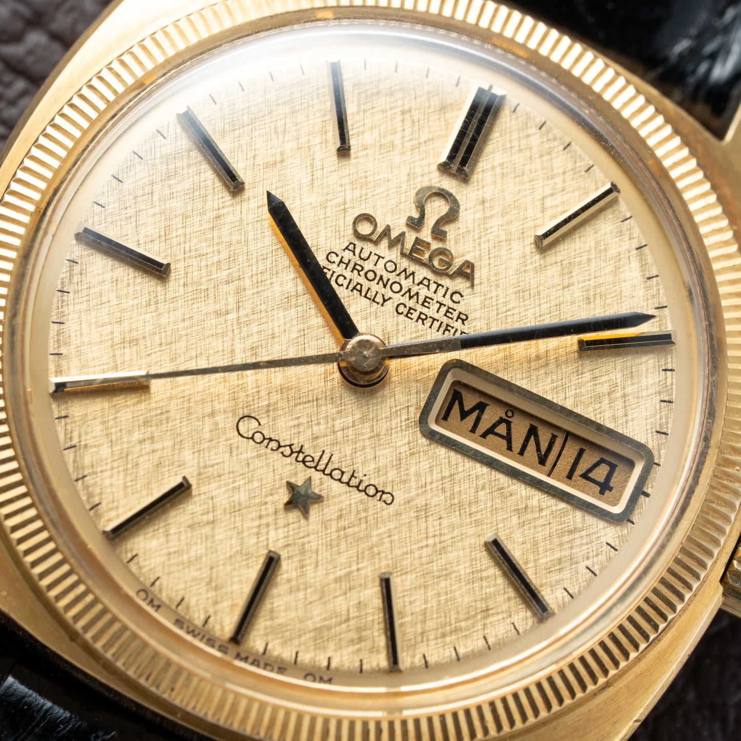 Omega Constellation C-Shape Day-Date 18K Yellow Gold OM DIAL from 1968 Ref. 168.029