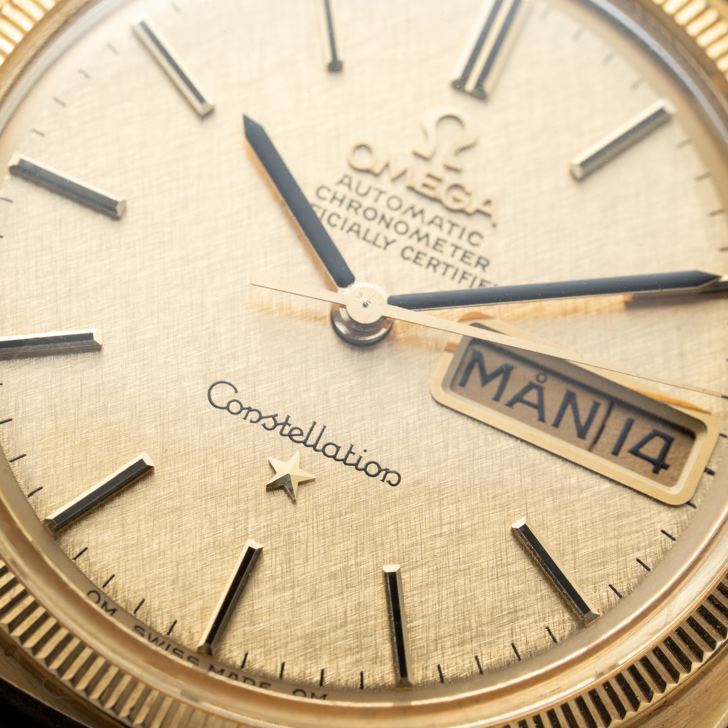 Omega Constellation C-Shape Day-Date 18K Yellow Gold OM DIAL from 1968 Ref. 168.029