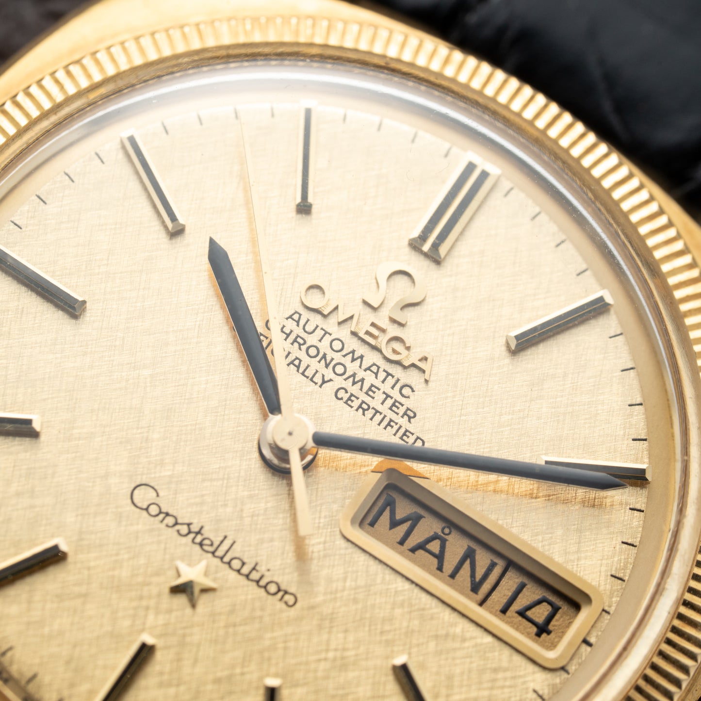 Omega Constellation C-Shape Day-Date 18K Yellow Gold OM DIAL from 1968 Ref. 168.029