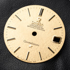 Omega Constellation C-Shape Automatic 18K Yellow Gold “OM Linen Dial” Ref. 168.017 from 1969