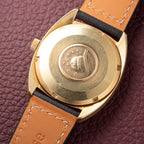 Omega Constellation C-Shape Automatic 18K Yellow Gold “OM Linen Dial” Ref. 168.017 from 1969