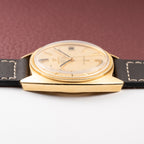 Omega Constellation C-Shape Automatic 18K Yellow Gold “OM Linen Dial” Ref. 168.017 from 1969
